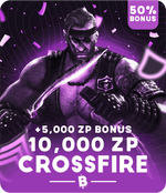 CrossFire Card - 10,000 ZP (+Bonus)