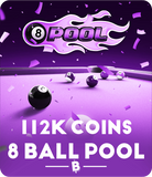 112 000 Coins for 8 Ball Pool