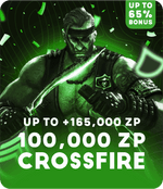 CrossFire 165,000 ZP (100,000 ZP+Bonus)