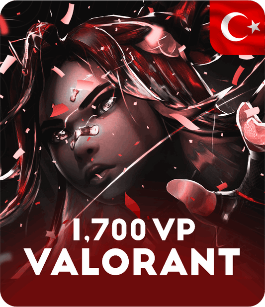 Valorant 1700 VP (Turkey)