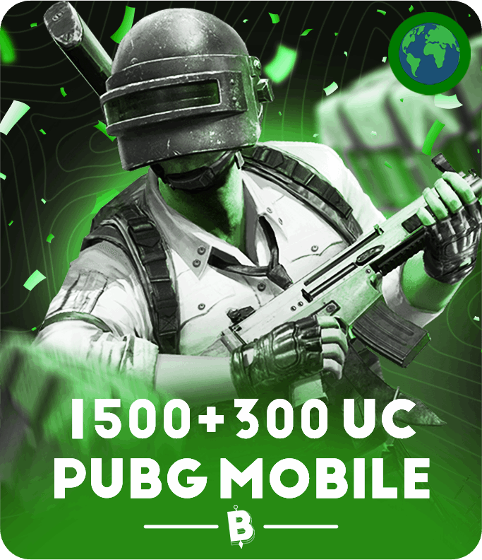 ببجي موبايل 1800 شدة (كود)
