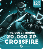 CrossFire Card - 20,000 ZP (+Bonus)
