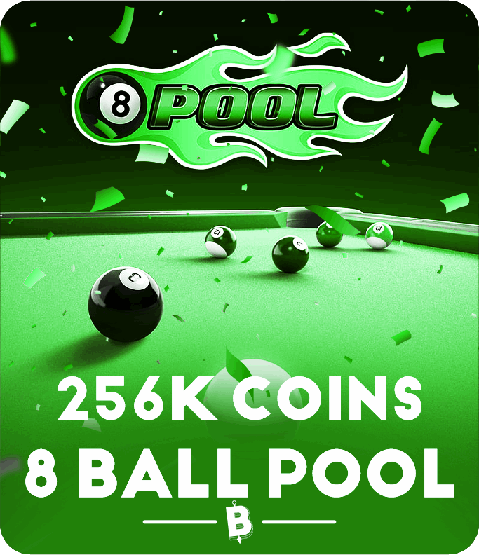 256,000 كوينز 8 Ball Pool