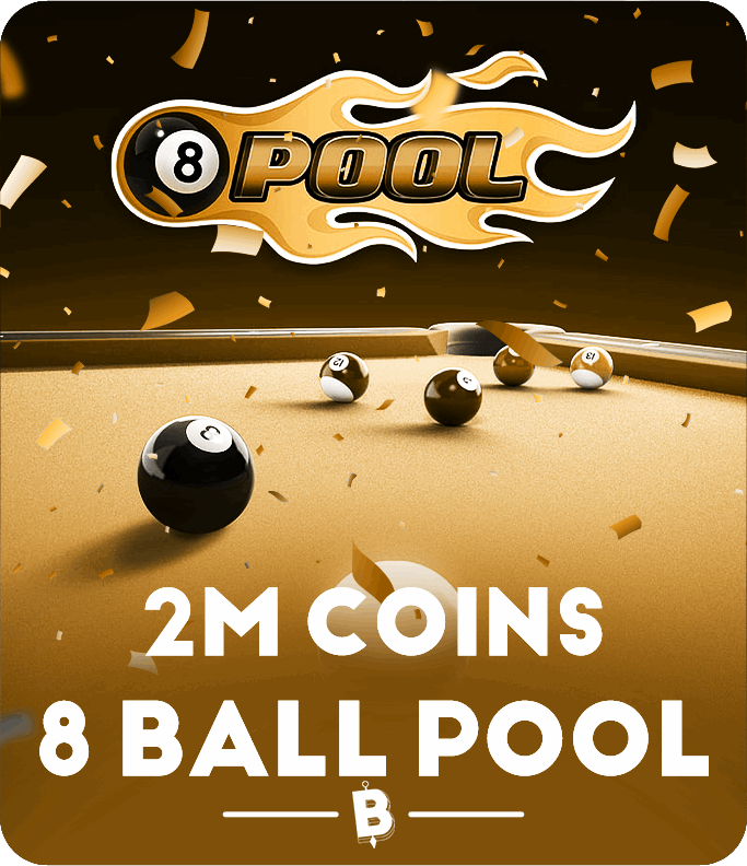 2,000,000 كوينز 8 Ball Pool