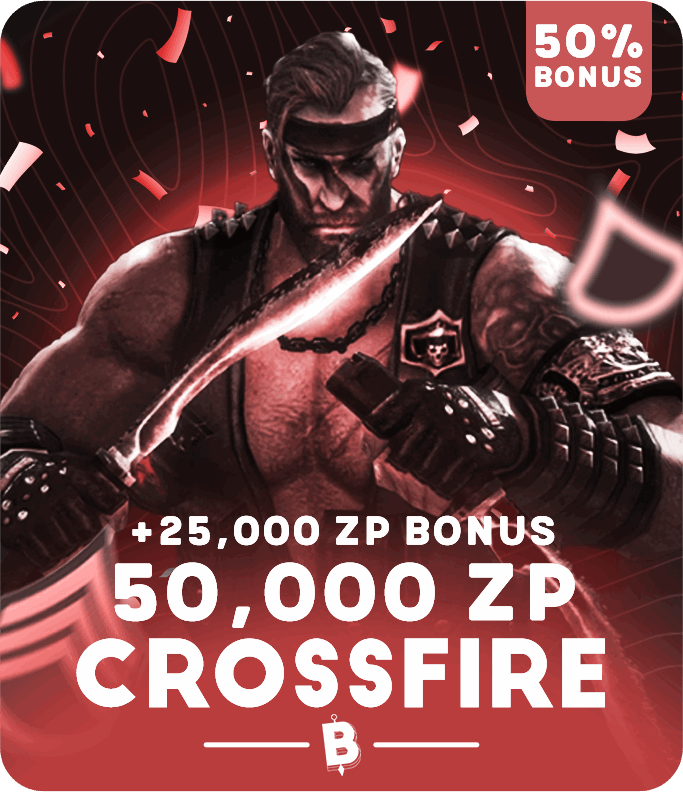 CrossFire Card - 50,000 ZP (+Bonus)