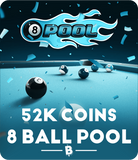 52 000 Coins for 8 Ball Pool