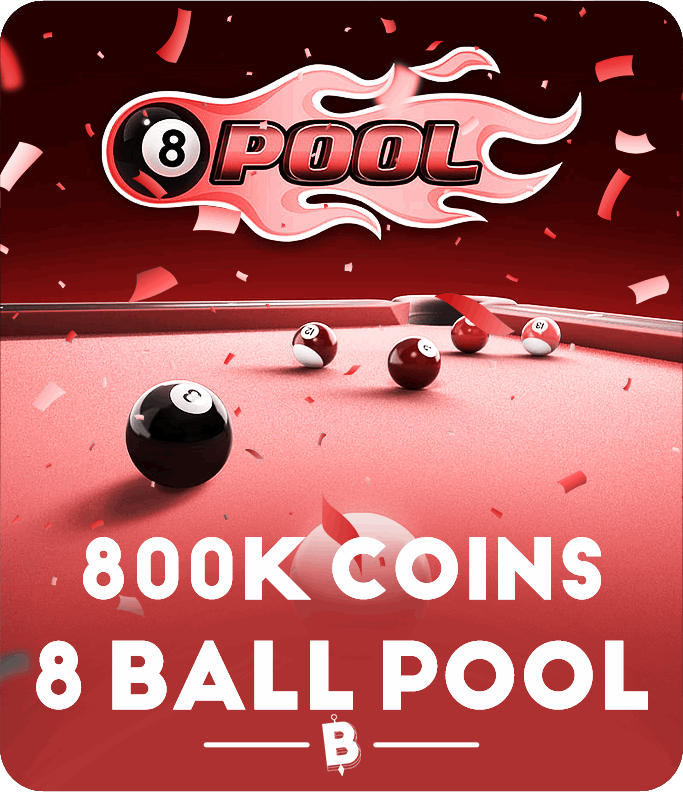800,000 كوينز 8 Ball Pool